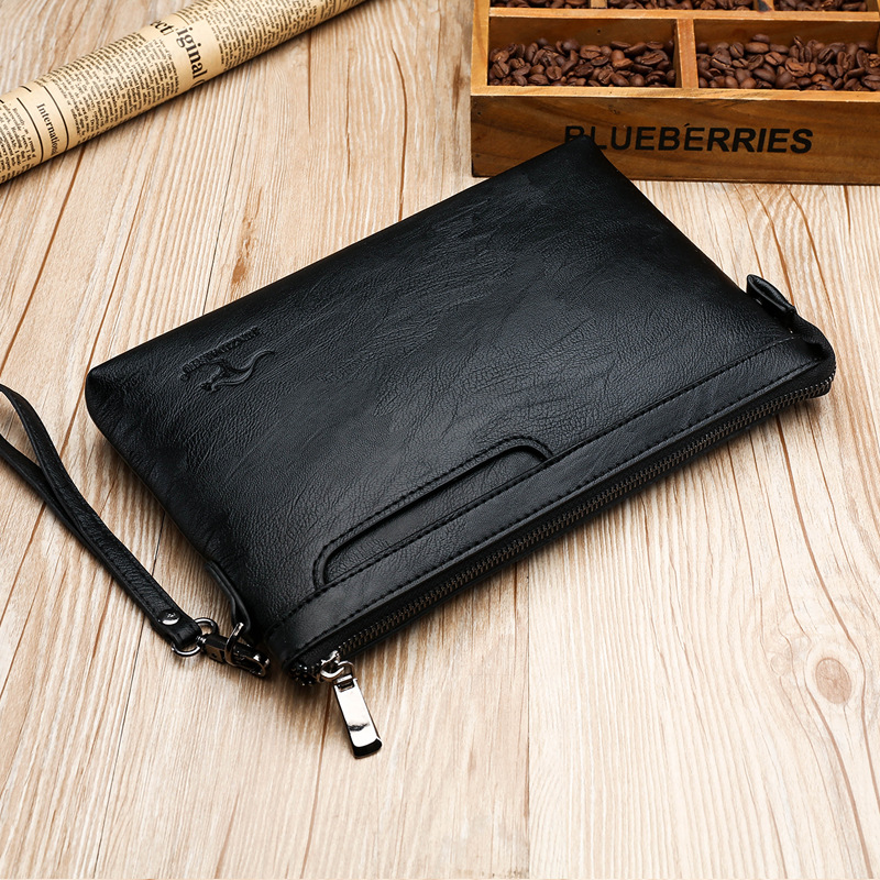 Key Holder Leather Pouch - Business Clutch Bag High Quality PU