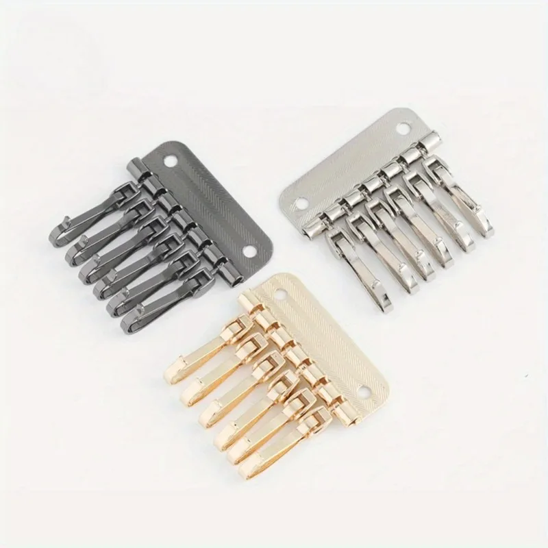 1PC Wallet Key Row 6 Hooks Key - Key Holder Leather Pouch 评论和价格