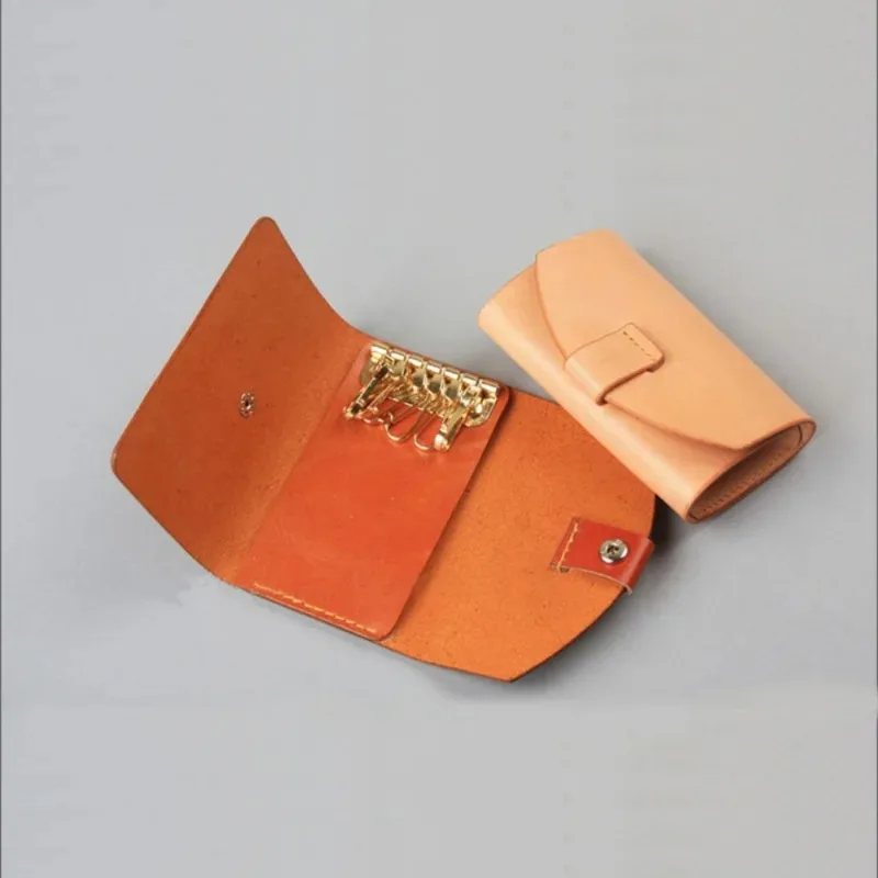 1PC Wallet Key Row 6 Hooks Key - Key Holder Leather Pouch 评论和价格