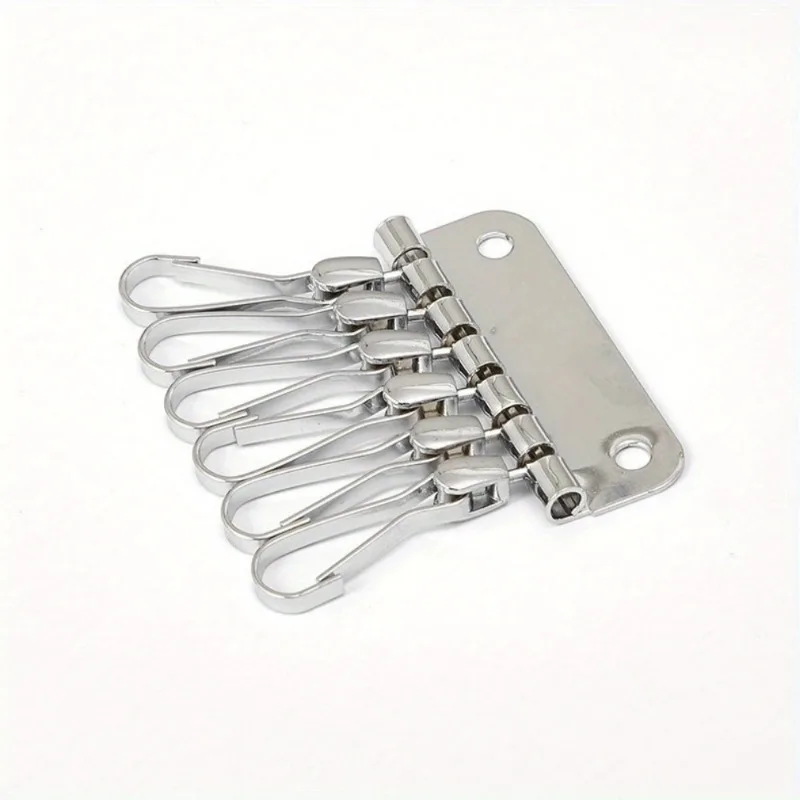 1PC Wallet Key Row 6 Hooks Key - Key Holder Leather Pouch 评论和价格