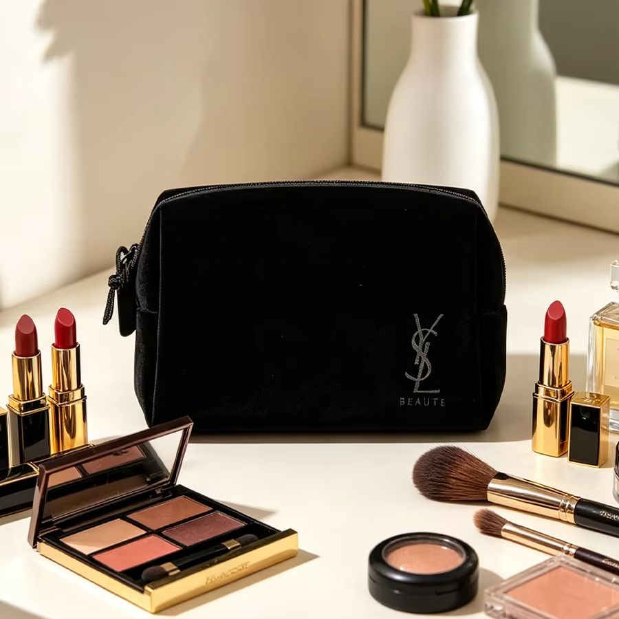 YSL’s Bag Black Printed Cosmet - Luxury Designer Bags Ysl 评论和价格