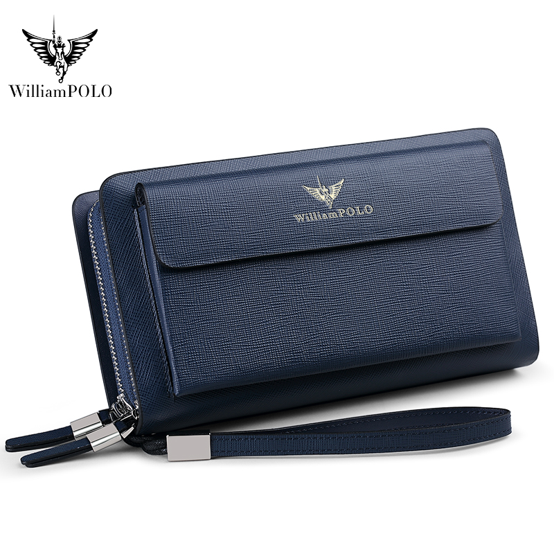 WILLIAMPOLO Luxury Men's Leath - Key Holder Leather Pouch 评论和价格