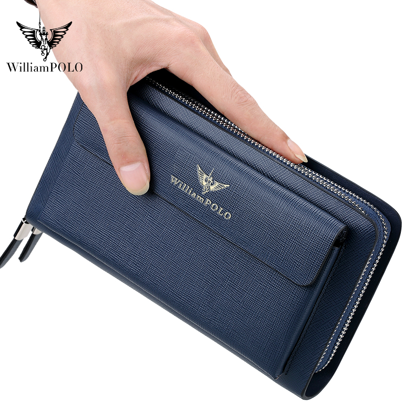 WILLIAMPOLO Luxury Men's Leath - Key Holder Leather Pouch 评论和价格