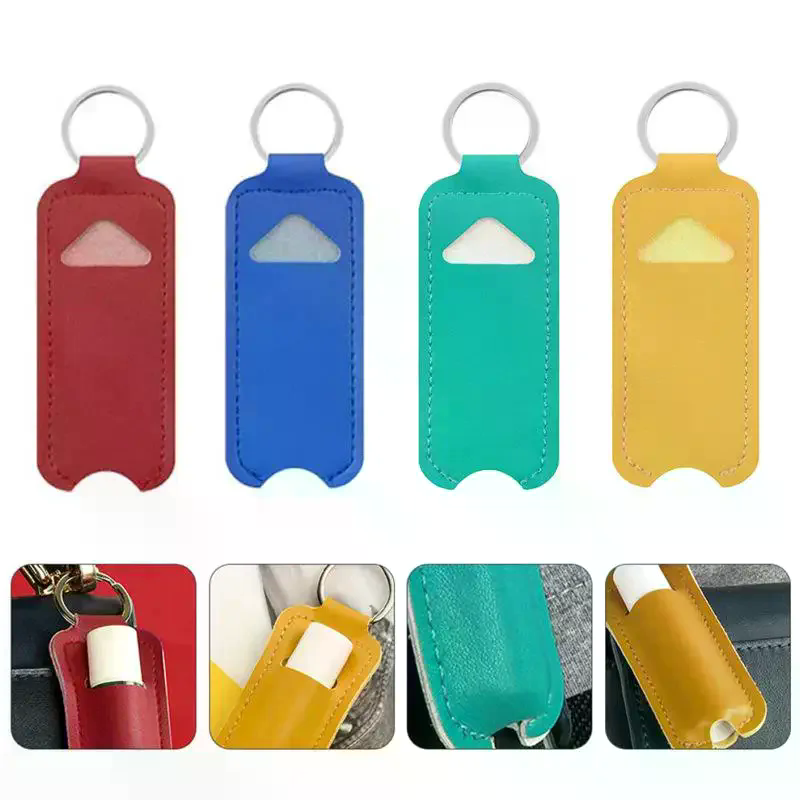 Pu Leather Chapstick Pouch Key - Key Holder Leather Pouch 评论和价格