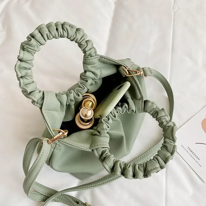 Small Handbags for Women Pleat - Key Holder Leather Pouch 评论和价格