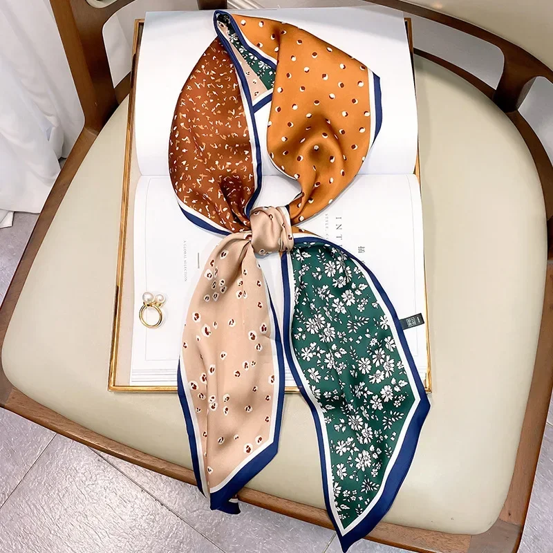 Design Print Skinny Scarf Plai - Luxury Bags Design 评论和价格