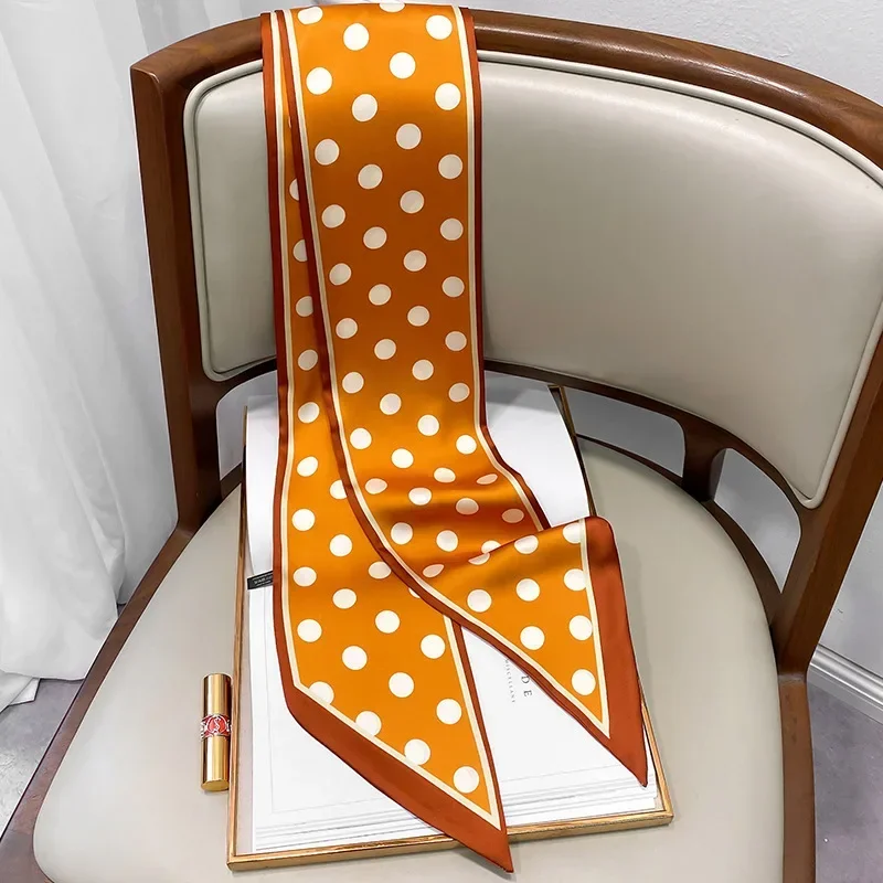 Design Print Skinny Scarf Plai - Luxury Bags Design 评论和价格