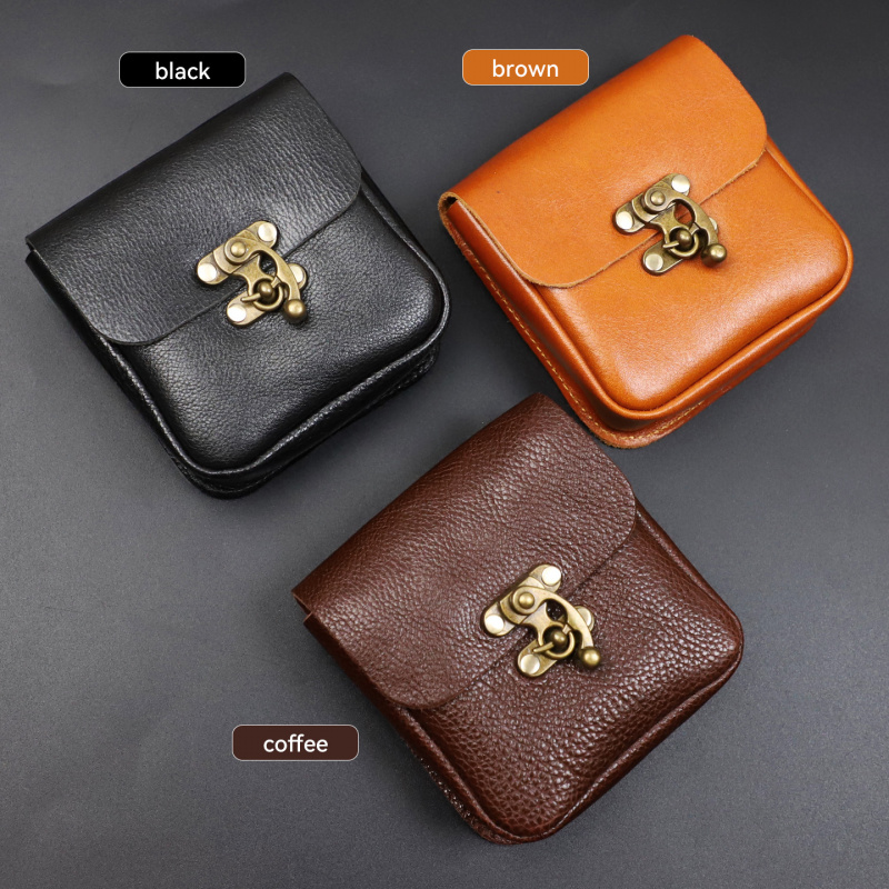 Soft Cowhide Small Waist Bag G - Key Holder Leather Pouch 评论和价格