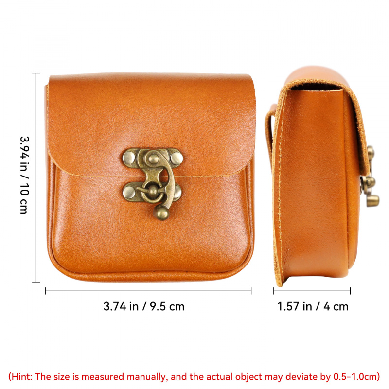 Soft Cowhide Small Waist Bag G - Key Holder Leather Pouch 评论和价格
