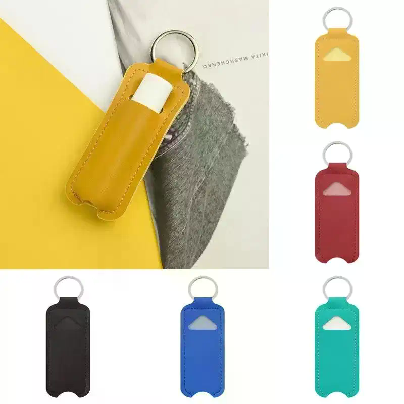 Pu Leather Chapstick Pouch Key - Key Holder Leather Pouch 评论和价格