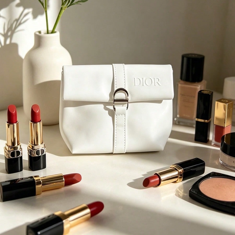 Dior’s Bag White Cosmetic Bag  - Luxury Bags Dior 评论和价格