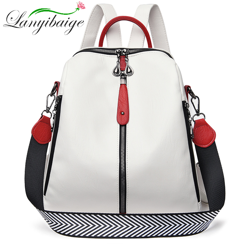 Fashion Backpack Women Soft Le - Key Holder Leather Pouch 评论和价格
