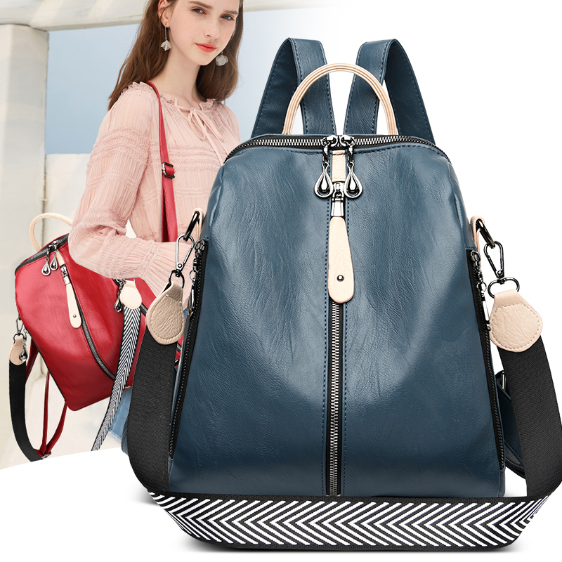 Fashion Backpack Women Soft Le - Key Holder Leather Pouch 评论和价格