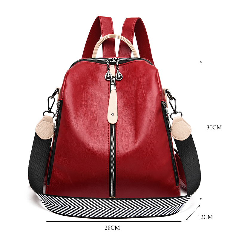 Fashion Backpack Women Soft Le - Key Holder Leather Pouch 评论和价格