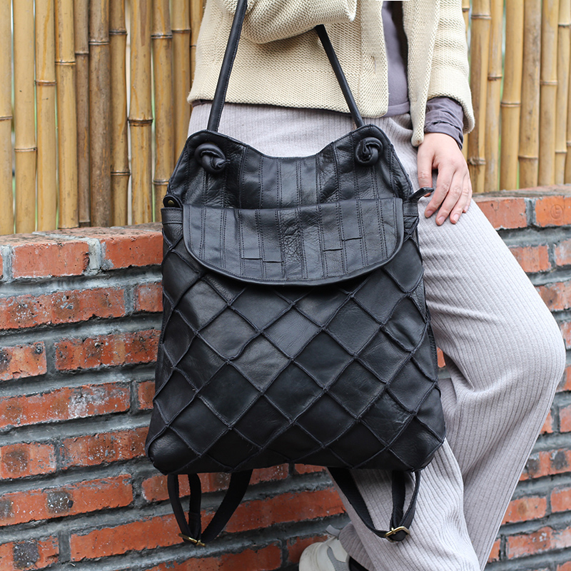 New European/American Backpack - Key Holder Leather Pouch 评论和价格