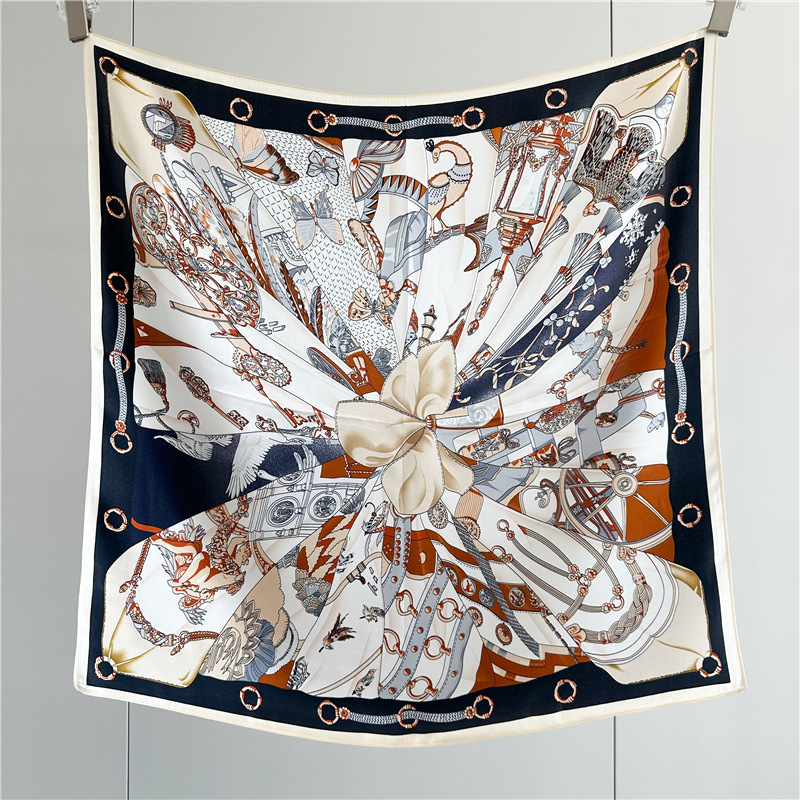 Summer Silk Scarf Women Soft S - Luxury Bags Design 评论和价格