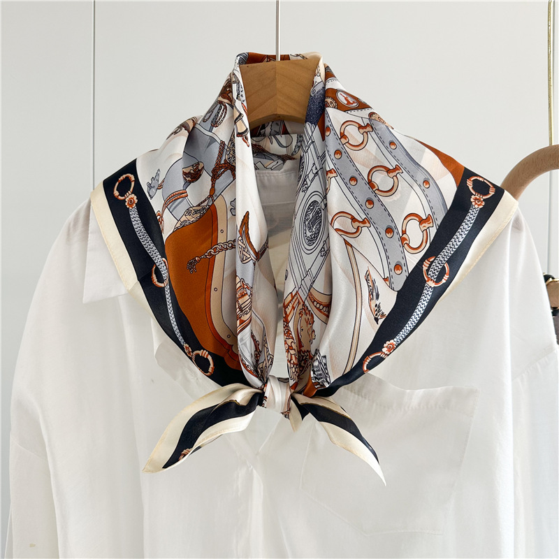 Summer Silk Scarf Women Soft S - Luxury Bags Design 评论和价格