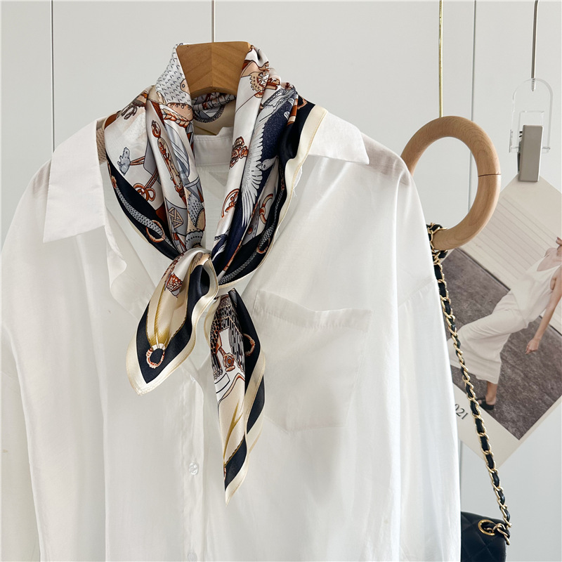 Summer Silk Scarf Women Soft S - Luxury Bags Design 评论和价格