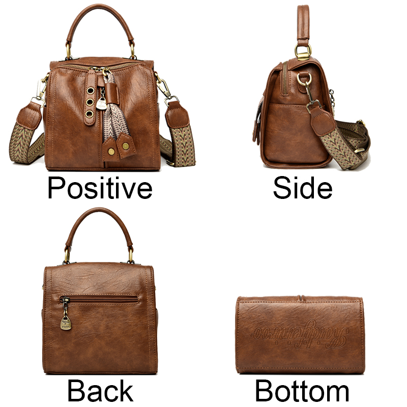 Cow Leather Women Messenger Ba - Key Holder Leather Pouch 评论和价格