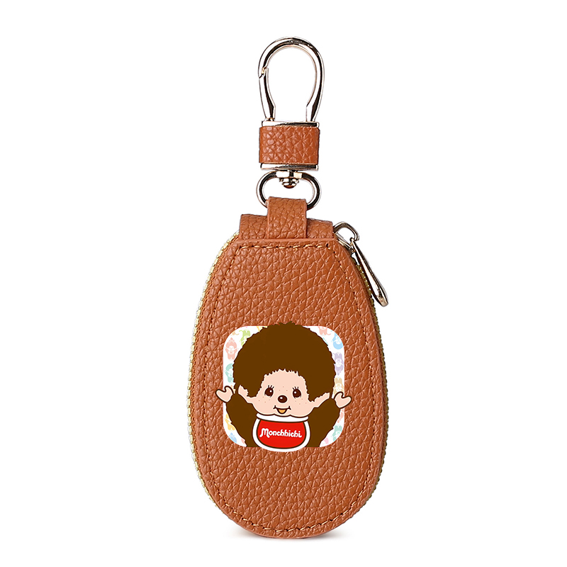 1pcs MONCHHICHI Leather Zipper - Key Holder Leather Pouch 评论和价格