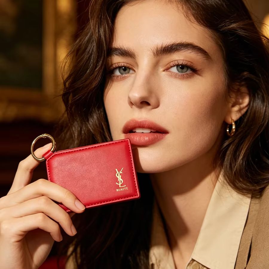 YSL Red Leather Square Mini Po - Luxury Designer Bags Ysl 评论和价格
