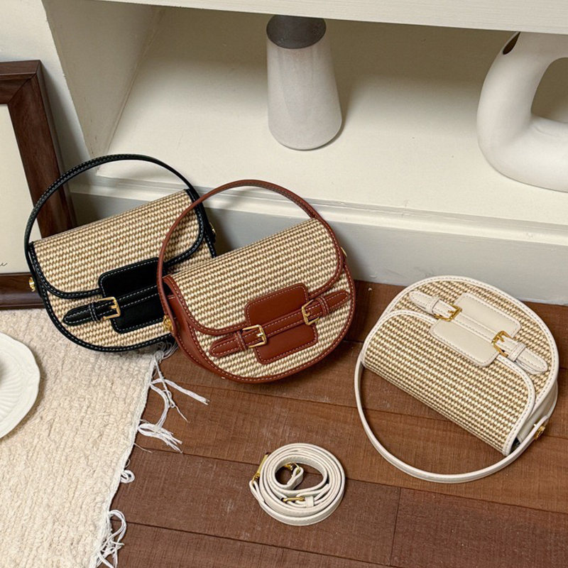 England Style Mini Straw Saddl - Luxury Bags Design 评论和价格