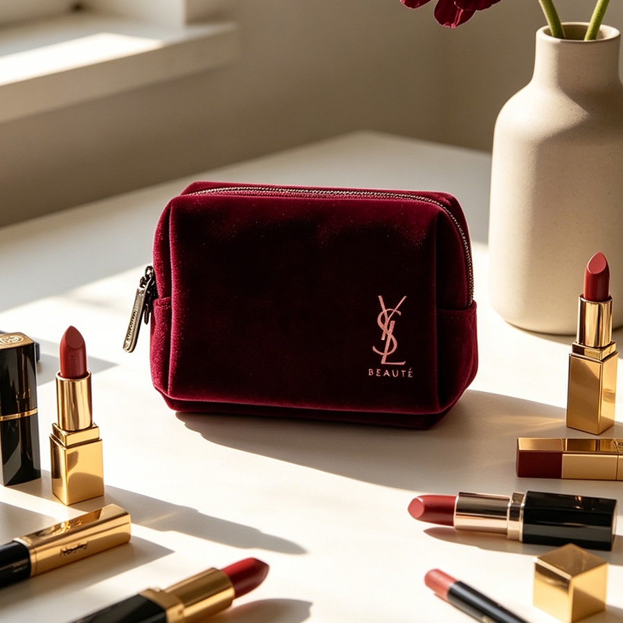 YSL’s Bag Wine Red Velvet Mini - Luxury Designer Bags Ysl 评论和价格