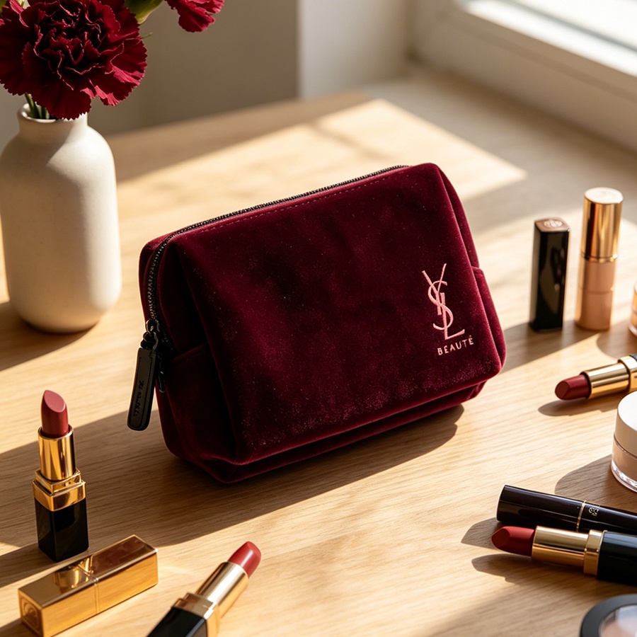 YSL’s Bag Wine Red Velvet Mini - Luxury Designer Bags Ysl 评论和价格