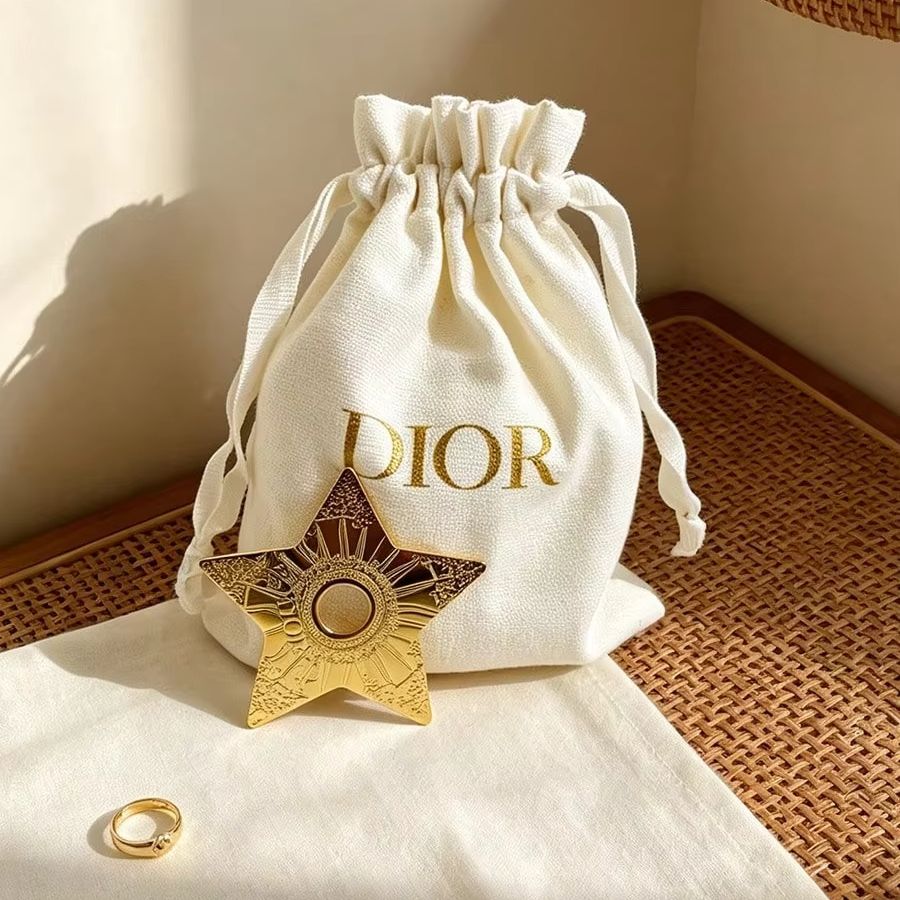 Dior Off‑White Canvas Drawstri - Luxury Bags Dior 评论和价格