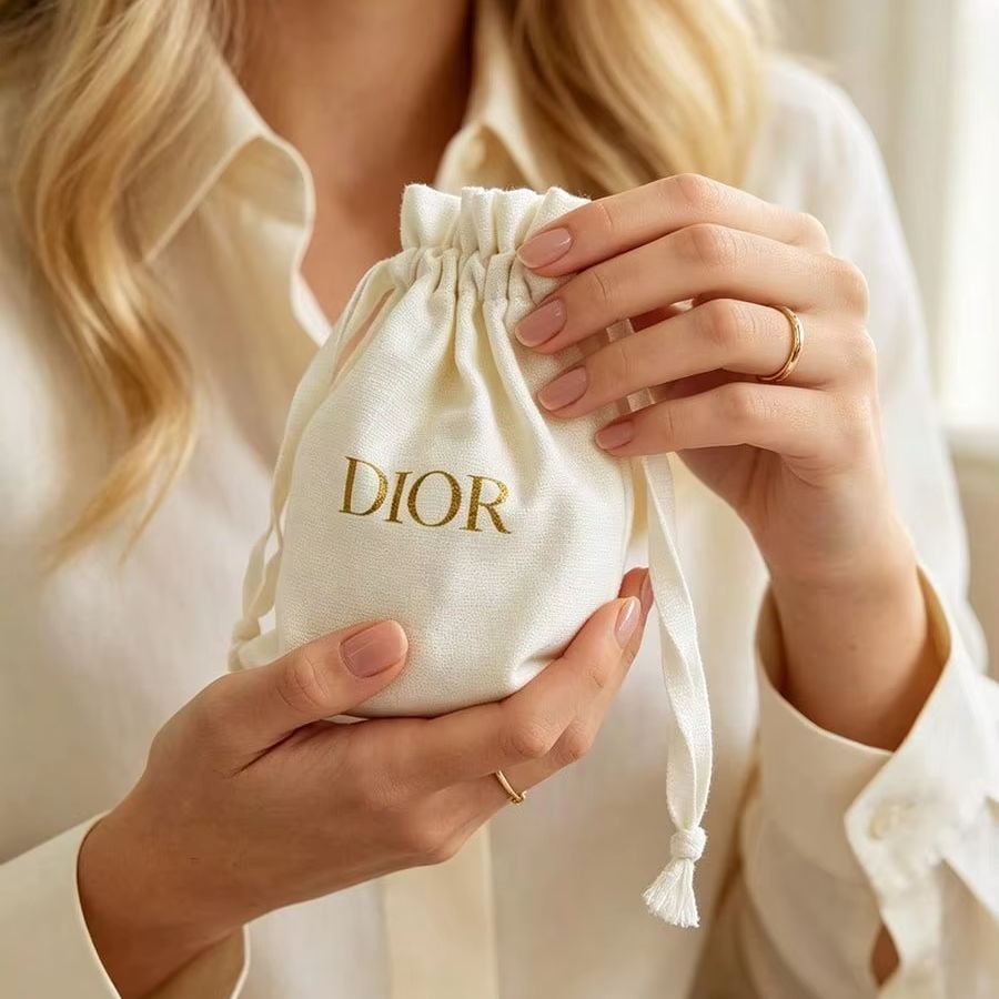 Dior Off‑White Canvas Drawstri - Luxury Bags Dior 评论和价格