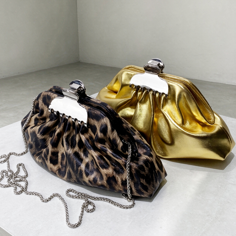 Clutch Leopard Print Evening B - Luxury Bags Made 评论和价格
