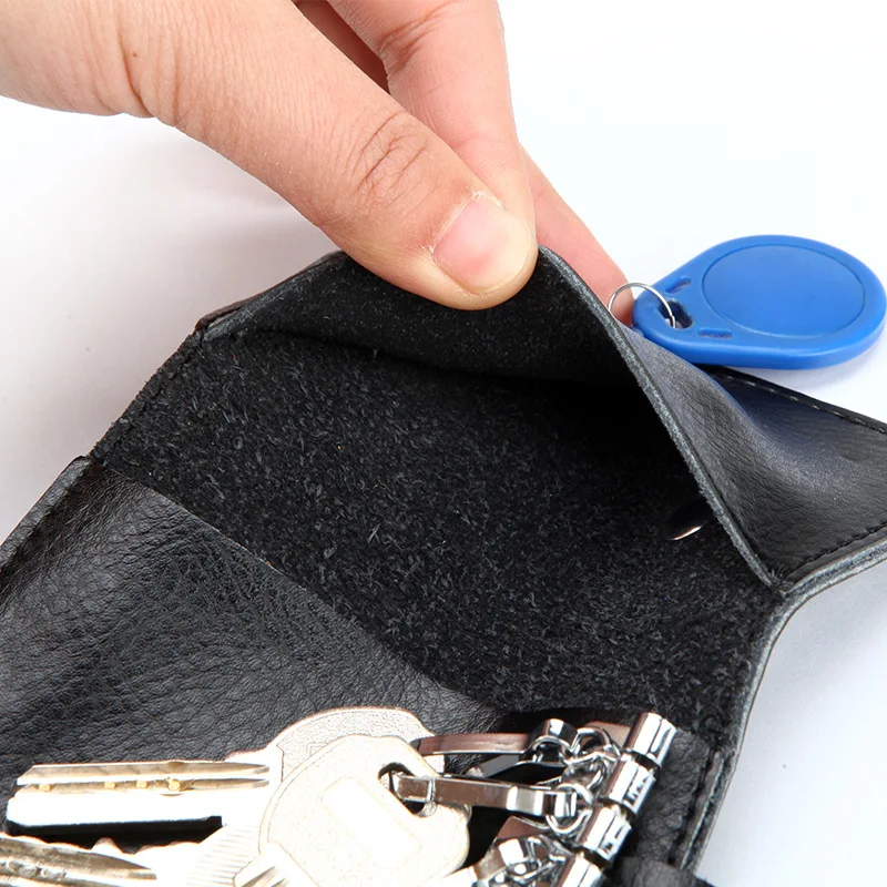 Genuine Leather Keychain Men K - Key Holder Leather Pouch 评论和价格